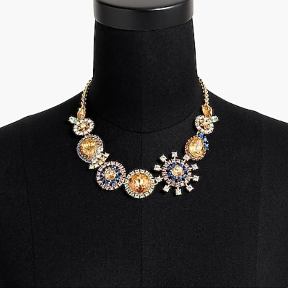 🔥NEW!🔥 J. Crew Crystal Burst Statement Necklace - Picture 4 of 4